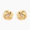Boucles D'oreilles Puces Or Jaune Gauderique