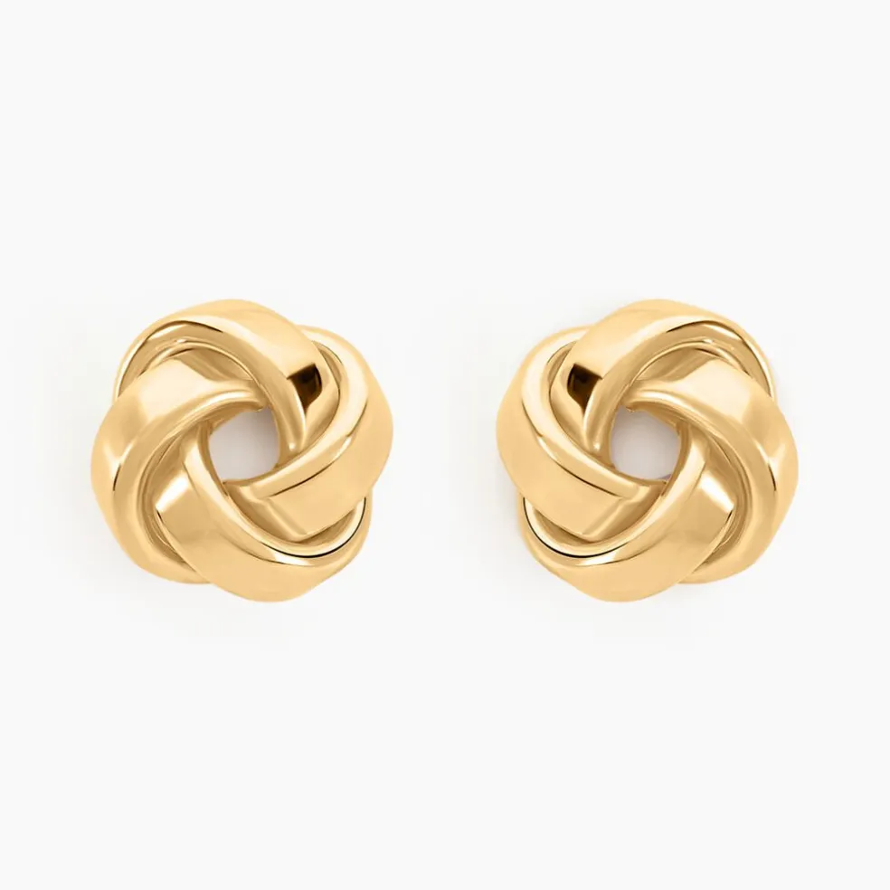 Boucles D'oreilles Puces Or Jaune Gauderique