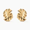 Boucles D'oreilles Puces Organic Plaqué Or Jaune