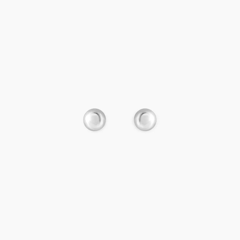 Boucles D'oreilles Puces Or Blanc Fidelia