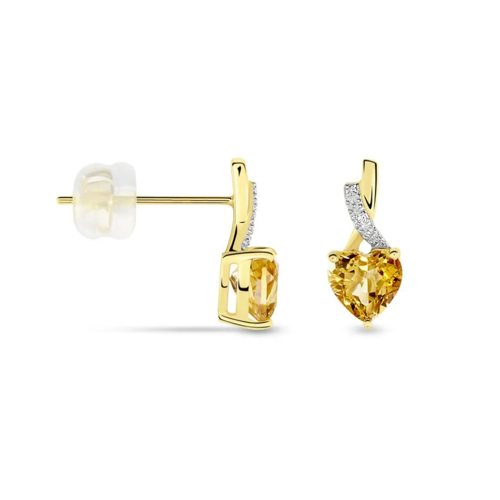 Boucles D'oreilles Puces Or Jaune Clothilde