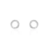 Boucles D'oreilles Puces Prisco Argent Blanc Oxyde De Zirconium