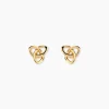 Boucles D'oreilles Puces Philine Fleur Or Jaune