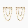 Boucles D'oreilles Puces Phile Or Jaune Diamant