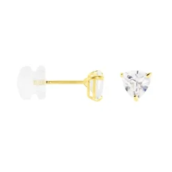 Boucles D'oreilles Puces Poinsettia Or Jaune Oxyde