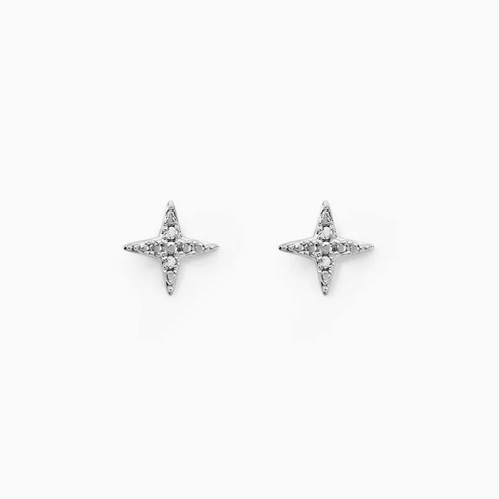 Boucles D'oreilles Puces Starlight Or Jaune Diamant
