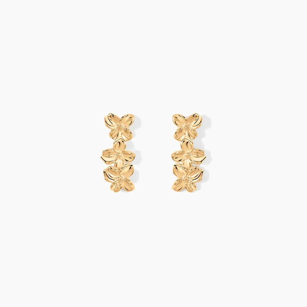 Boucles D'Oreilles Puces Selva Plaqué Or Jaune