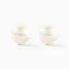 Boucles D'oreilles Puces Suki Or Jaune Perle De Culture