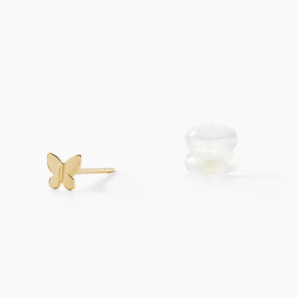 Boucles D'oreilles Puces Siri Or Jaune