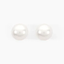 Boucles D'oreilles Puces Suki Or Jaune Perle De Culture