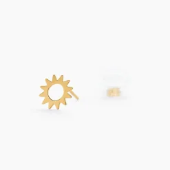 Boucles D'oreilles Puces Sunlight Or Jaune
