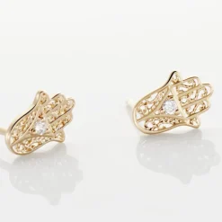 Boucles D'oreilles Puces Stijn Oxydes De Zirconium