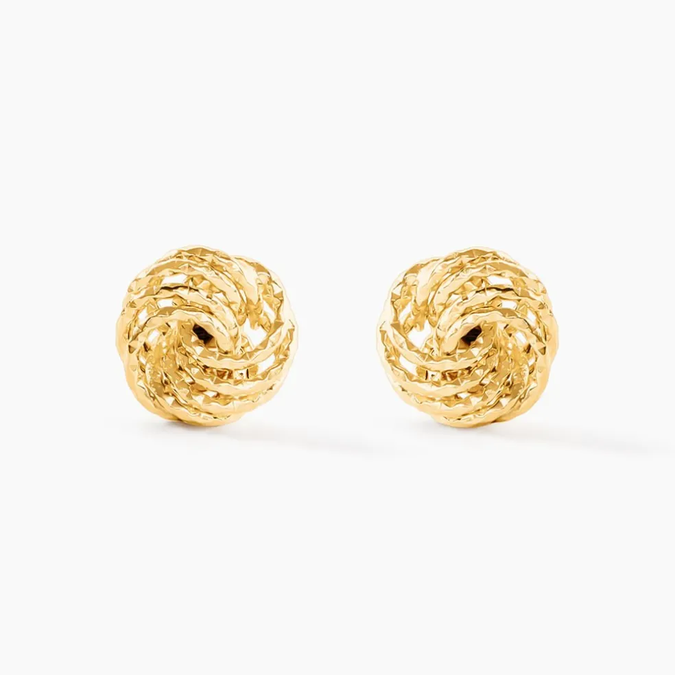 Boucles D'Oreilles Puces Sushil Or Jaune