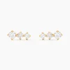 Boucles D'oreilles Puces Tryphena Or Jaune Diamant Synthétique