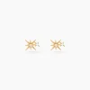 Boucles D'oreilles Puces Timofei Or Jaune Oxyde De Zirconium