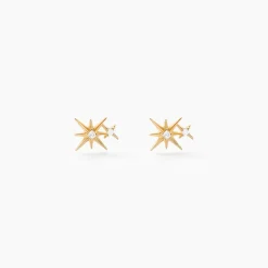 Boucles D'oreilles Puces Timofei Or Jaune Oxyde De Zirconium