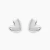 Boucles D'oreilles Puces Te Amo Argent Blanc