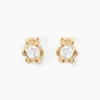 Boucles D'oreilles Puces Winny Or Jaune Oxyde De Zirconium