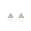 Boucles D'oreilles Puces Yora Or Jaune