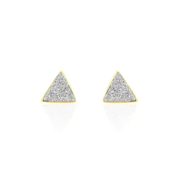 Boucles D'oreilles Puces Yora Or Jaune
