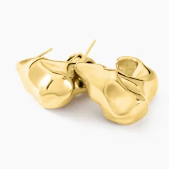 Boucles D'oreilles Siofra Acier Jaune