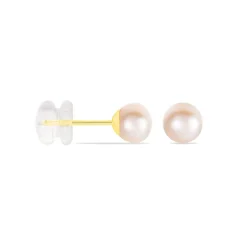 Boucles D'oreilles Suki Or Jaune Perle De Culture