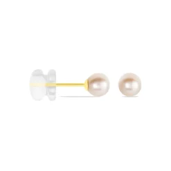Boucles D'oreilles Suki Or Jaune Perle De Culture