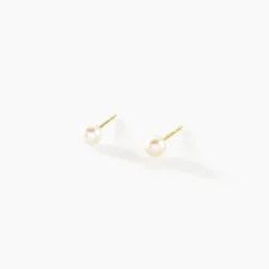 Boucles D'oreilles Suki Or Jaune Perle De Culture