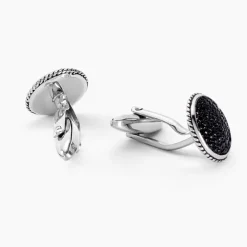 Boutons De Manchettes Bellagio Acier Bicolore