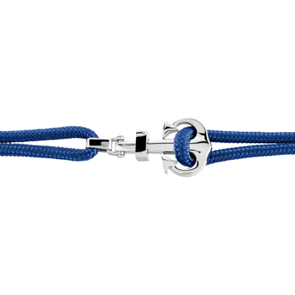 Bracelet Acier Blanc Analya Cordon