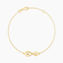 Bracelet Ademar Or Jaune Oxyde De Zirconium