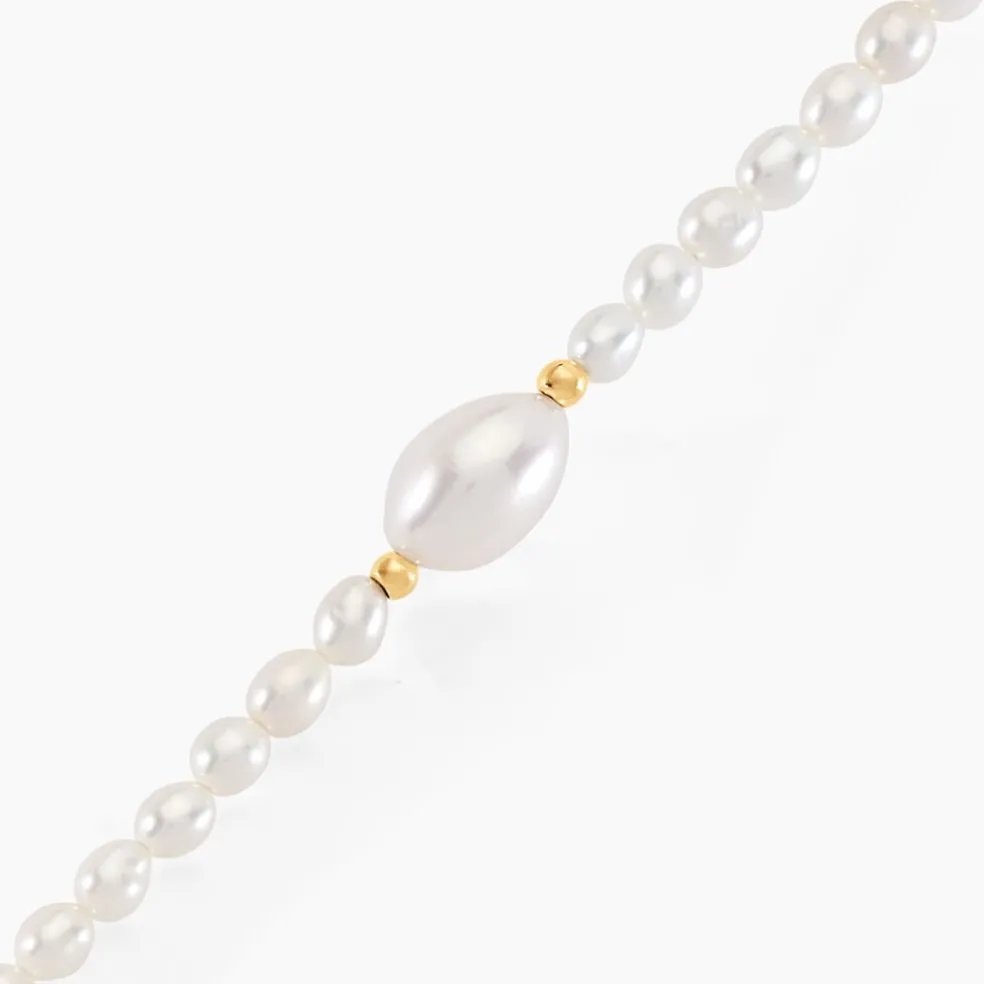 Bracelet Akil Or Jaune Perle De Culture