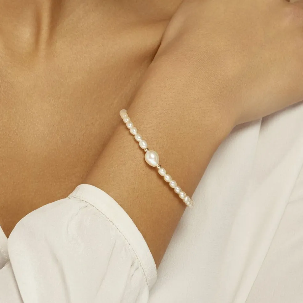 Bracelet Akil Or Jaune Perle De Culture
