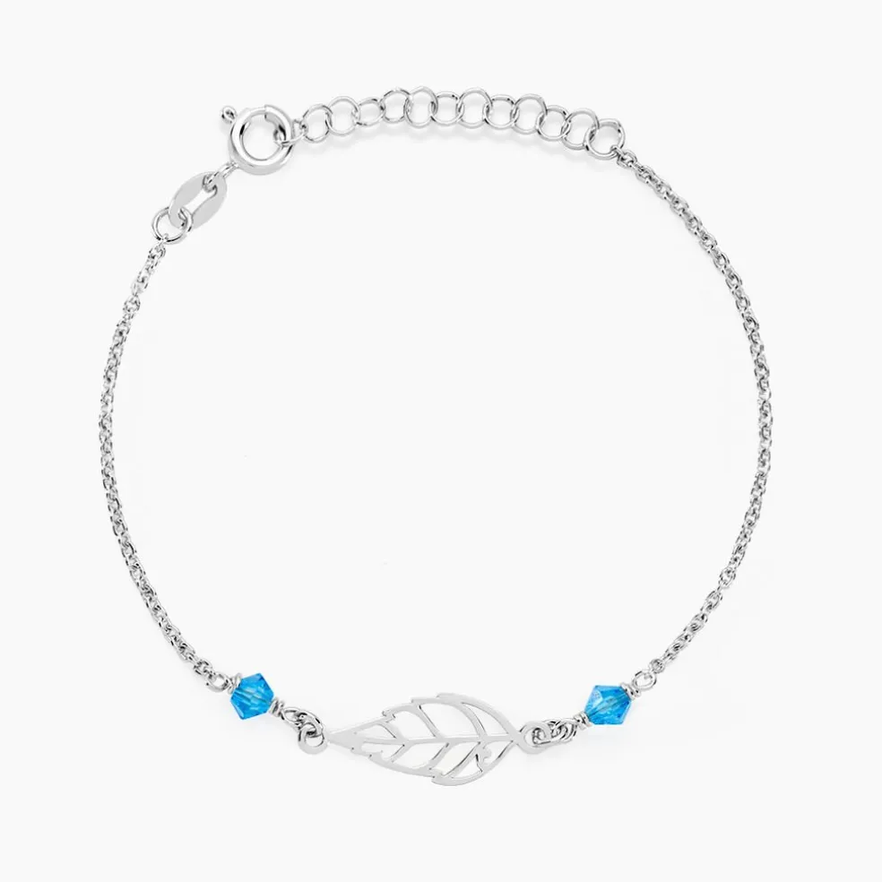 Bracelet Angelika Argent Blanc Pierre De Synthese