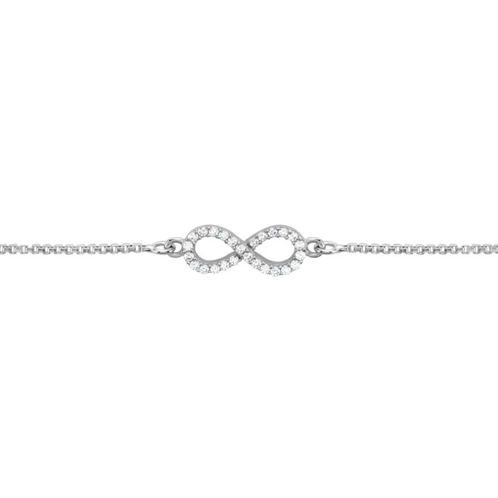 Bracelet Argent Blanc Anona Oxydes De Zirconium