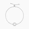 Bracelet Argent Blanc Anrai Oxydes De Zirconium