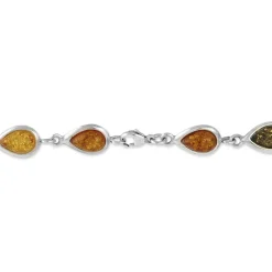 Bracelet Argent Blanc Dallal Ambres