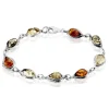 Bracelet Argent Blanc Fallone Ambres