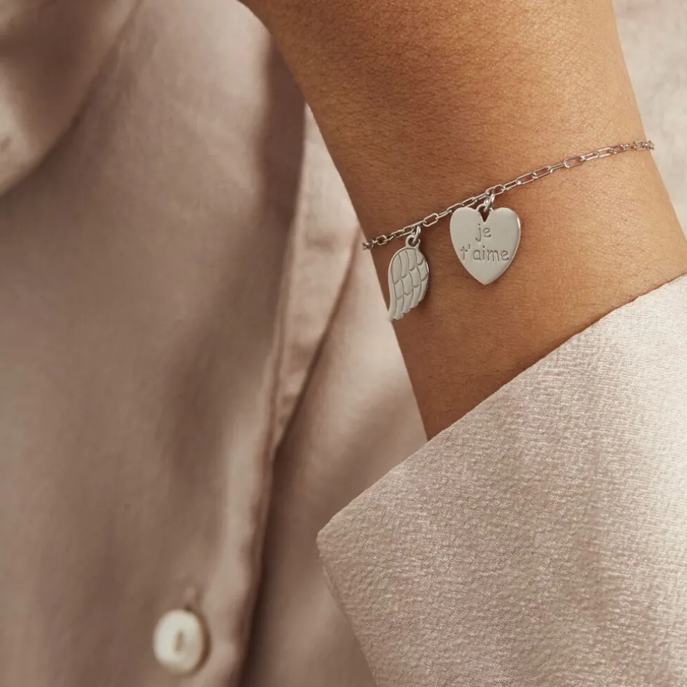 Bracelet Argent Blanc Laios