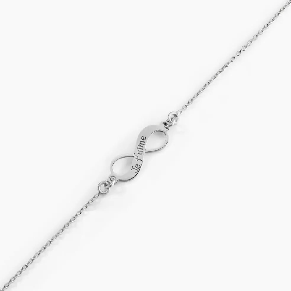 Bracelet Argent Blanc Wandis
