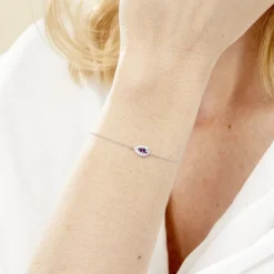 Bracelet Argent Tania Oxydes De Zirconium
