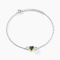 Bracelet Atieno Argent Blanc Oxyde De Zirconium