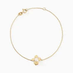 Bracelet Audley Or Jaune Perle De Culture