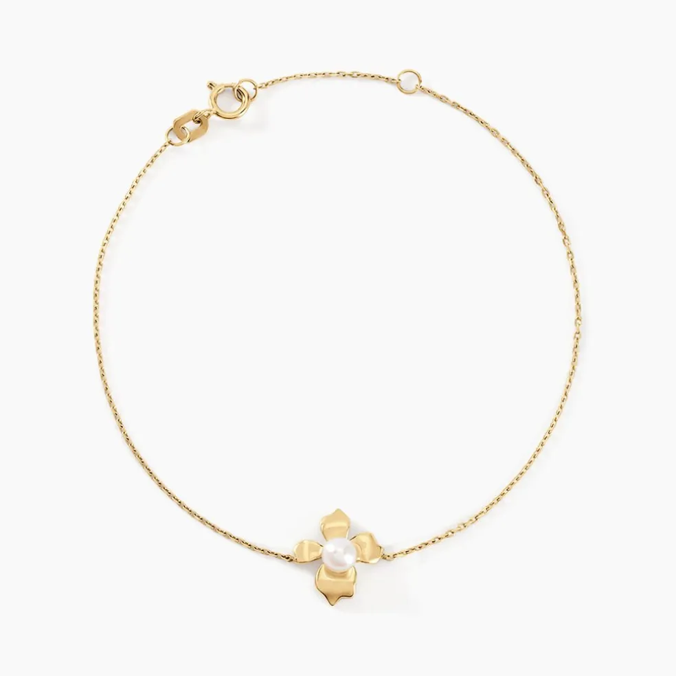 Bracelet Audley Or Jaune Perle De Culture