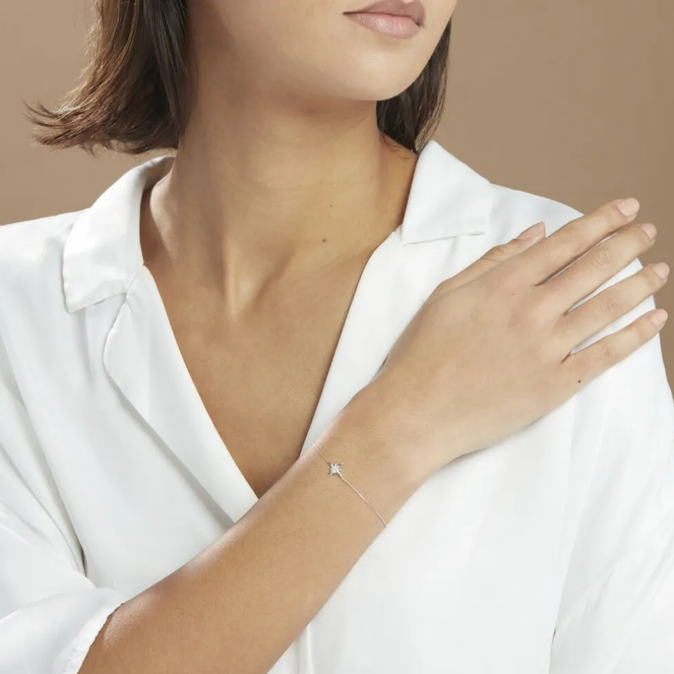 Bracelet Aveline Or Blanc Diamant