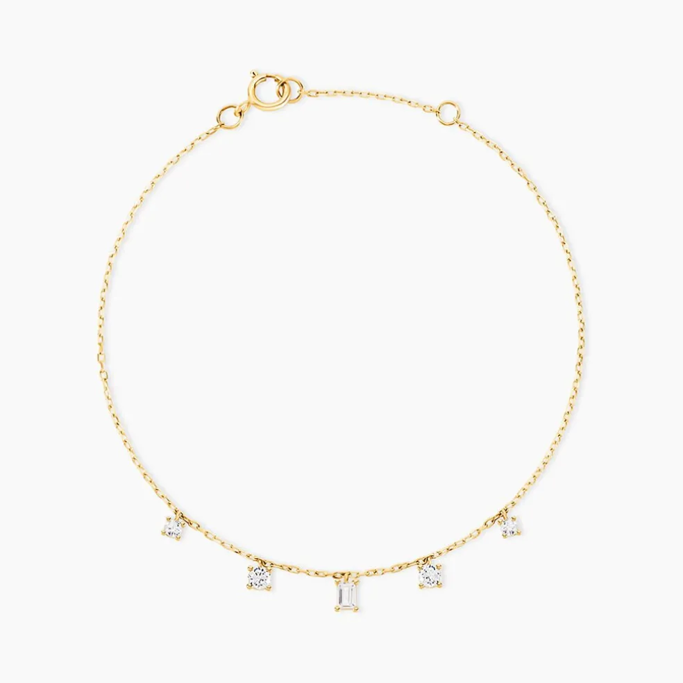 Bracelet Avner Or Jaune Oxyde De Zirconium