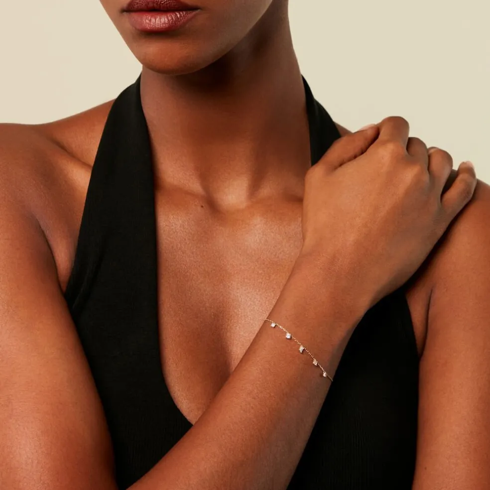 Bracelet Avner Or Jaune Oxyde De Zirconium
