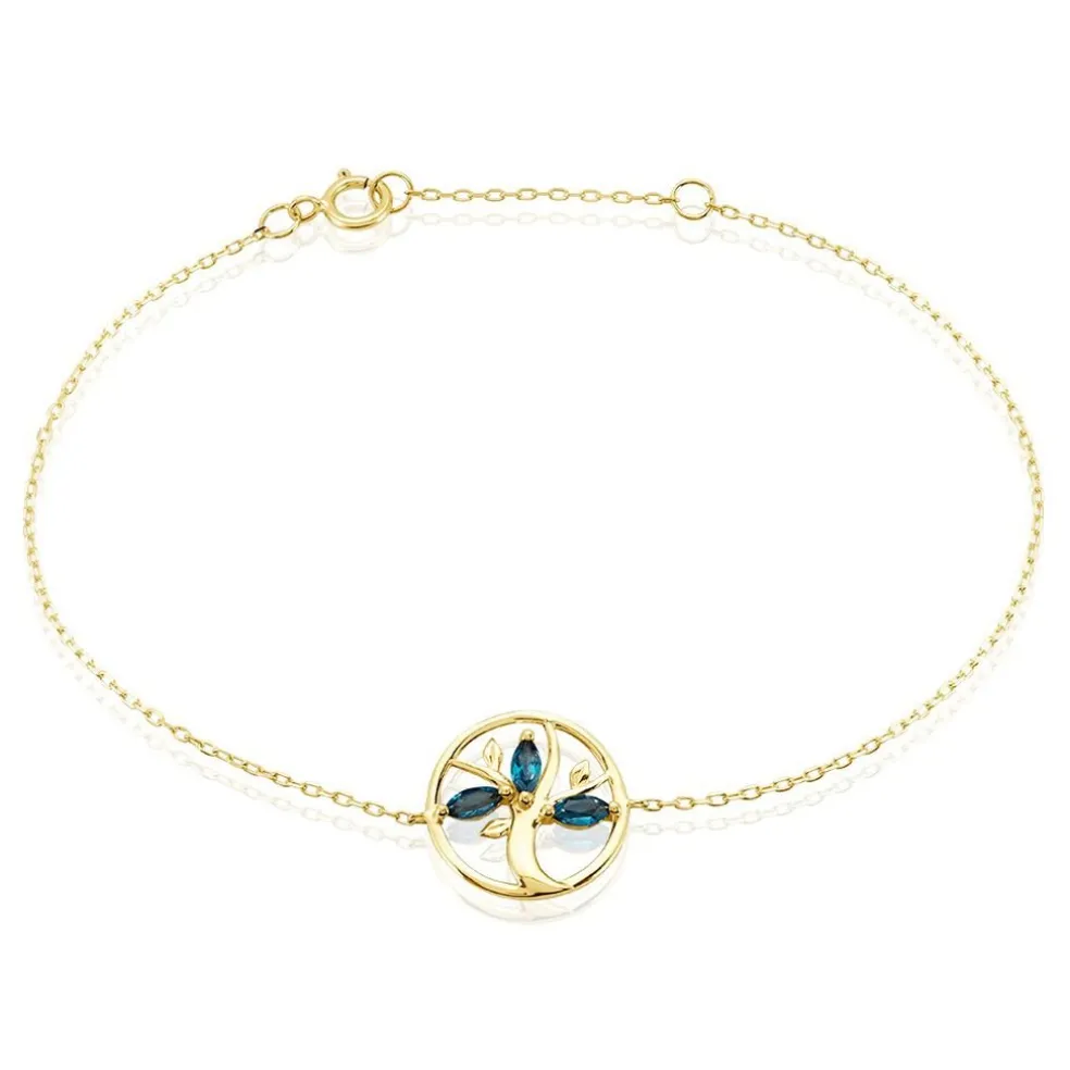 Bracelet Baylee Or Jaune Topaze