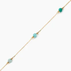 Bracelet Billy Or Jaune Turquoise