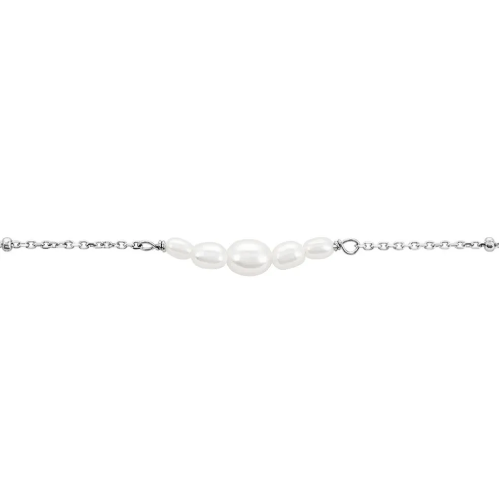 Bracelet Blaine Argent Blanc Perle De Culture